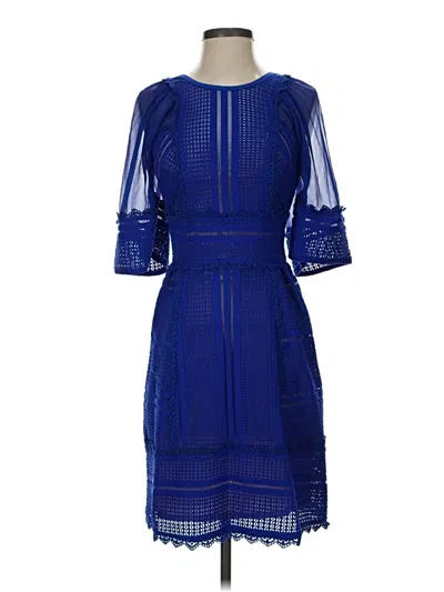 Pre-owned Tracy Reese Cocktail Dress In Blue