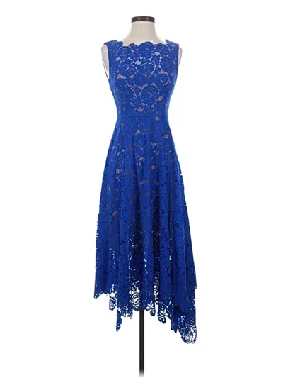 Pre-owned Tracy Reese Cocktail Dress In Blue