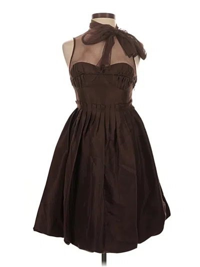 Pre-owned Tracy Reese Cocktail Dress In Brown