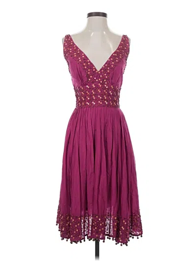 Pre-owned Tracy Reese Cocktail Dress In Burgundy
