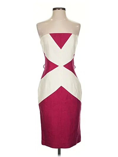 Pre-owned Tracy Reese Cocktail Dress In Burgundy