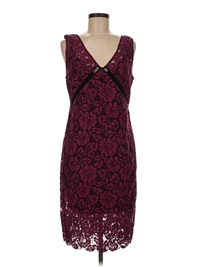 Pre-owned Tracy Reese Cocktail Dress In Burgundy