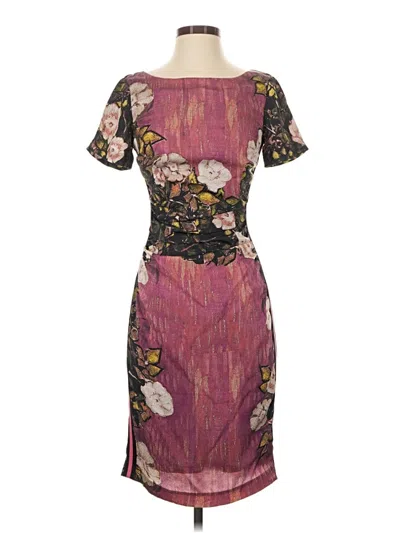 Pre-owned Tracy Reese Cocktail Dress In Burgundy