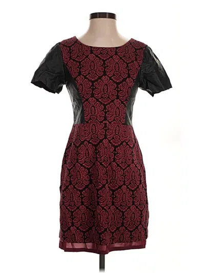 Pre-owned Tracy Reese Cocktail Dress In Burgundy