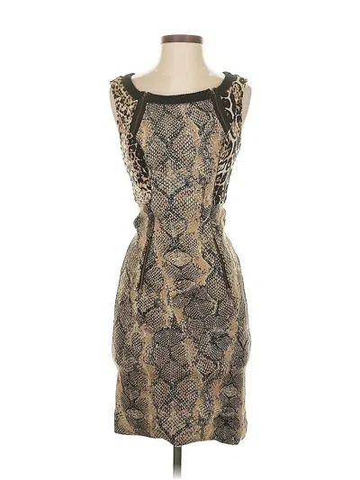 Pre-owned Tracy Reese Cocktail Dress In Gold