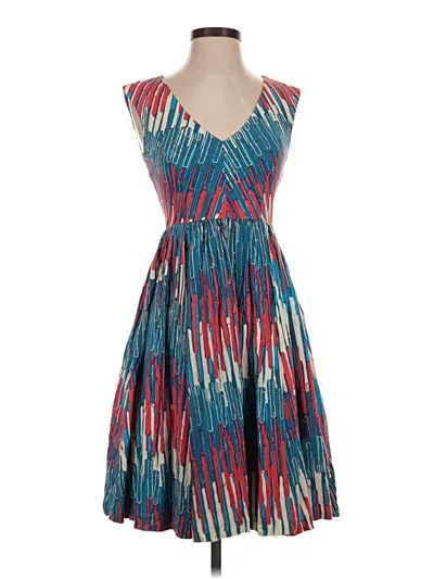 Pre-owned Tracy Reese Cocktail Dress In Teal