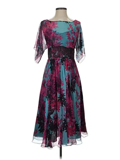Pre-owned Tracy Reese Cocktail Dress In Teal