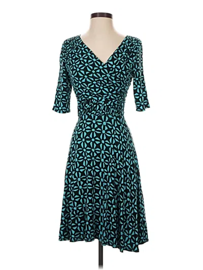 Pre-owned Tracy Reese Cocktail Dress In Teal