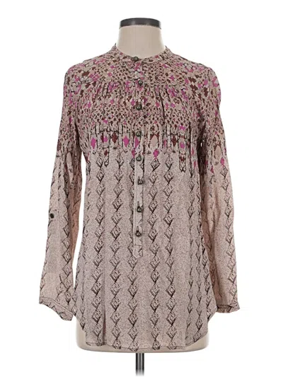 Pre-owned Tracy Reese Long Sleeve Blouse In Pink