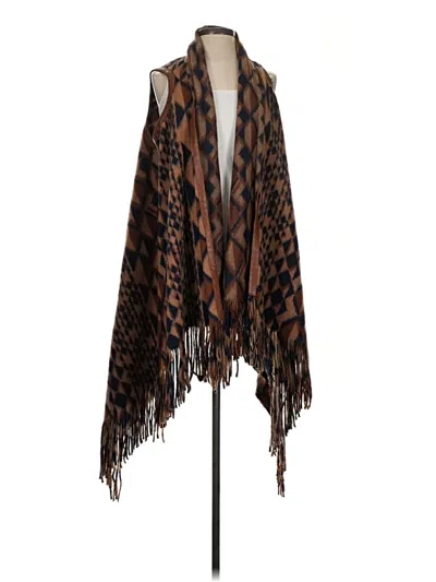 Pre-owned Tracy Reese Poncho In Brown