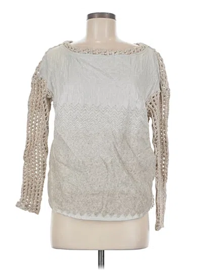Pre-owned Tracy Reese Pullover Sweater In Silver