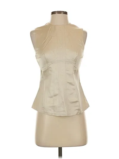 Pre-owned Tracy Reese Sleeveless Blouse In White