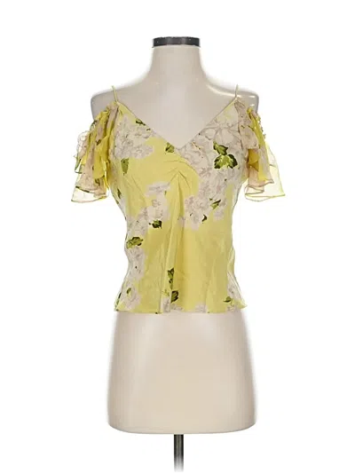 Pre-owned Tracy Reese Sleeveless Blouse In Yellow