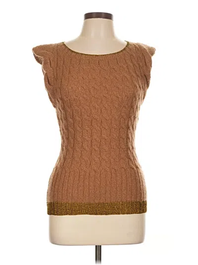Pre-owned Tracy Reese Sweater Vest In Brown
