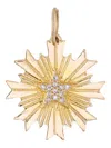 Tracy Upton 14k Yellow Gold Radiating Baltic Star Diamond Pendant