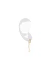 Tracy Upton 14k Yellow Gold Rocker Drip Diamond Earring