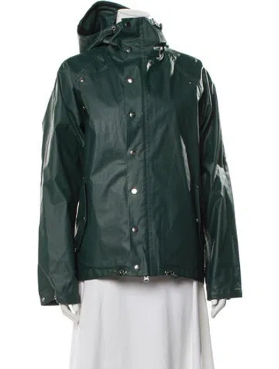 Pre-owned Trademark Biker Jacket In Green