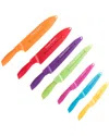 Trademark Classic Cuisine 14 Pc Colored Knife Set In Multi