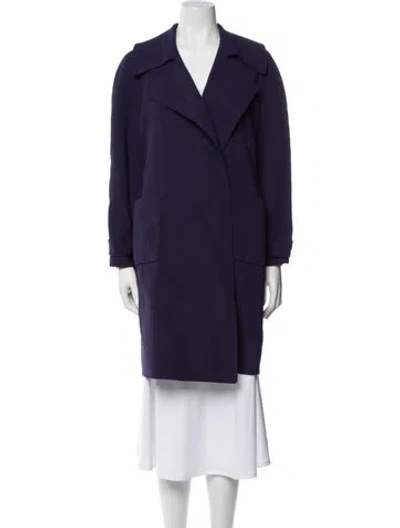 Pre-owned Trademark Coat In Blue