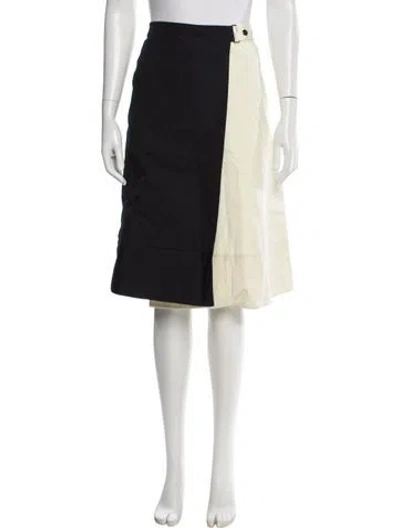 Pre-owned Trademark Colorblock Pattern Knee-length Skirt