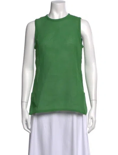 Pre-owned Trademark Crew Neck Sleeveless Top In Green