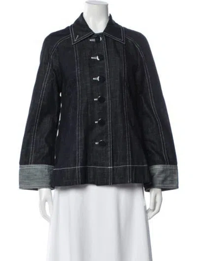 Pre-owned Trademark Denim Jacket In Blue