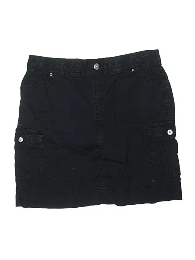 Pre-owned Trademark Denim Skirt In Black