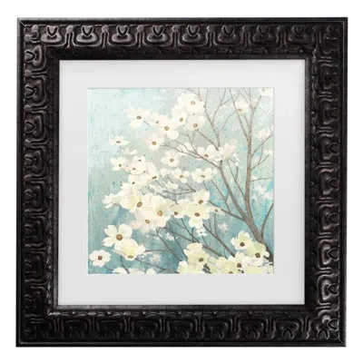 Trademark Dogwood Blossoms I In Dark Gold