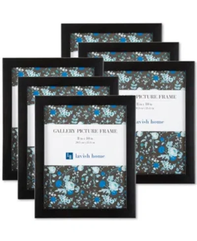 Trademark Global 6-pc. 8" X 10" Picture Frame Wall Gallery Set In Black