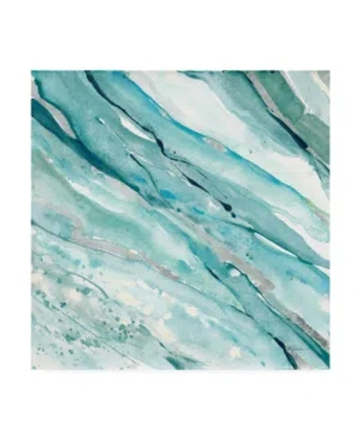 Trademark Global Albena Hristova Silver Springs I Blue Green Canvas Art In Multi