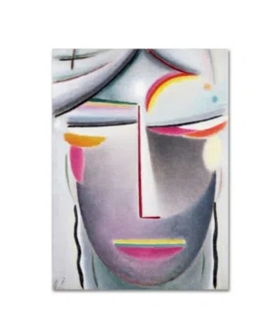 Trademark Global Alexej Von Jawlensky 'head (dark Buddha)' 1927 Canvas Art In Multi