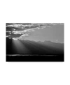 Trademark Global American School Clouds Rays In Black And White Canvas Art In Multi