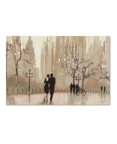 Trademark Global 'an Evening Out Neutral' By Julia Purinton 24" X 16" Canvas Print In Beige,khak