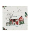Trademark Global Anne Tavoletti Holiday On The Farm Iv Merry Christmas Canvas Art In Multi
