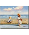 Trademark Global At The Beach Iii' 26" X 32" Canvas Wall Art