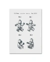 Trademark Global Claire Doherty 'lego Man Patent 1979 Page 2 White' Canvas Art In Multi