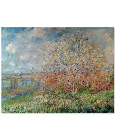 Trademark Global Claude Monet 'spring 1880' Canvas Wall Art, 24" X 32"