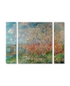 Trademark Global Claude Monet 'spring 1880' Multi Panel Art Set Large In Multi