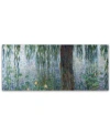 Trademark Global Claude Monet 'waterlilies Morning' 20" X 47" Canvas Art Print
