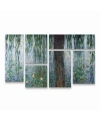 Trademark Global Claude Monet Waterlillies Multi Panel Art Set 6 Piece In Multi