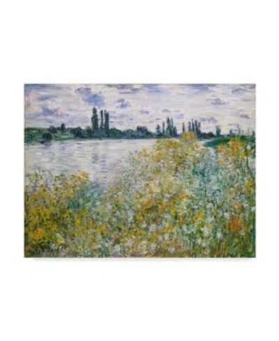 Trademark Global Claude O. Monet Lle Aux Fleurs Near Vetheuil Canvas Art In Multi