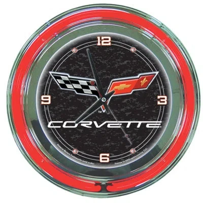 Trademark Global Corvette C6 14" Wall Clock In Black