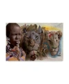 Trademark Global D. Rusty Rust 'africa Lions' Canvas Art In Multi