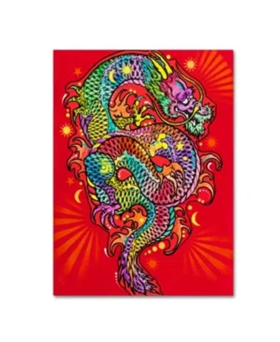 Trademark Global Dean Russo 'red Dragon' Canvas Art In Multi