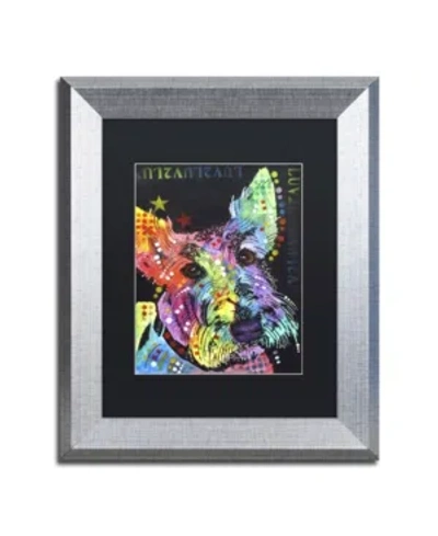 Trademark Global Dean Russo 'scottish Terrier' Matted Framed Art In Multi