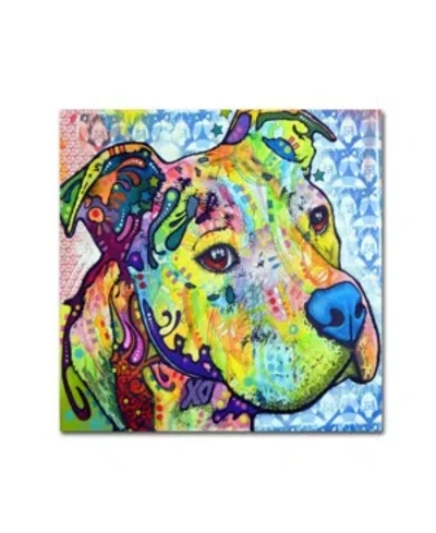 Trademark Global Dean Russo 'thoughtful Pitbull Iii' Canvas Art In Multi