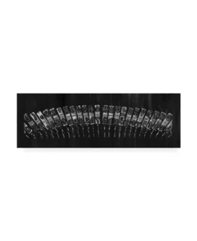 Trademark Global Ethan Harper Antique Typewriter Bars Canvas Art In Multi