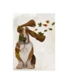 Trademark Global Fab Funky Basset Hound Windswept And Interesting Canvas Art In Multi