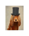 Trademark Global Fab Funky Cocker Spaniel, Formal Hound And Hat Canvas Art In Multi