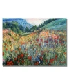 Trademark Global 'field Of Wild Flowers' Canvas Art In Multi